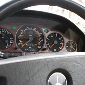 My 500 SL Wodden Surround Clocks
