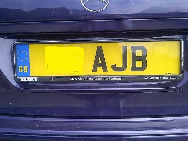 Number plate surround