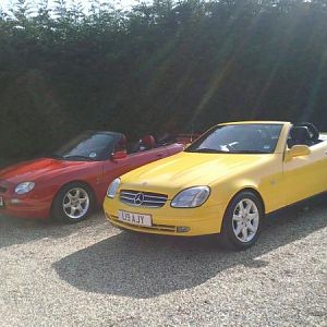 My MGF alongside it's replacement.....
