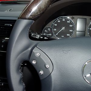 Custom Birds-Eye Maple / Leather steering wheel