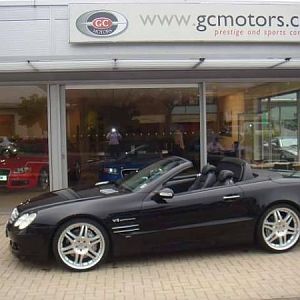 My Brabus SL55 K8 at Showroom prior to purchase!