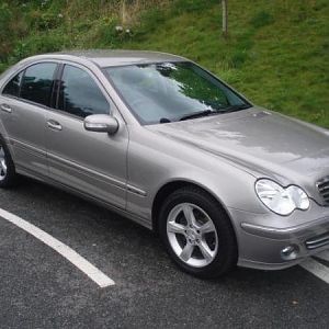 Old C180 being prepared at Mercedes-Benz Of Whitefield (photo taken before my purchase)