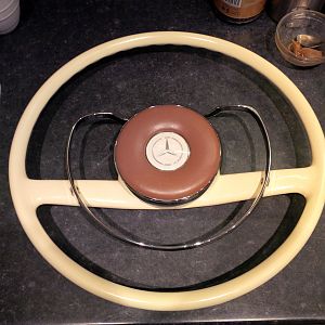 finished steering wheel